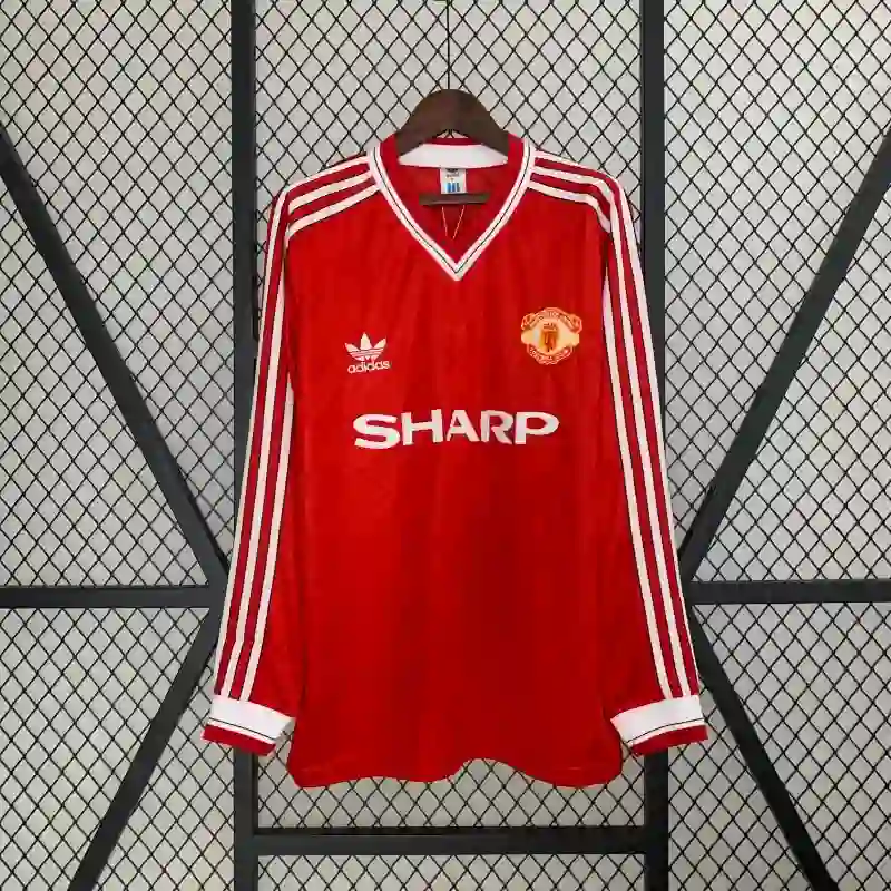 1986-1988 Long Sleeve Manchester United Jersey retro kit