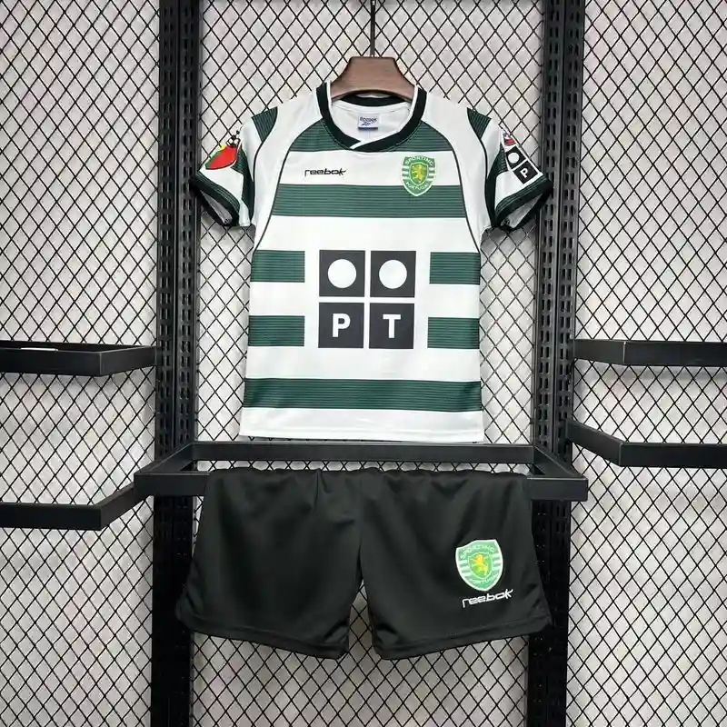 2001-2003 Kids Sporting Lisbon Jersey retro kit