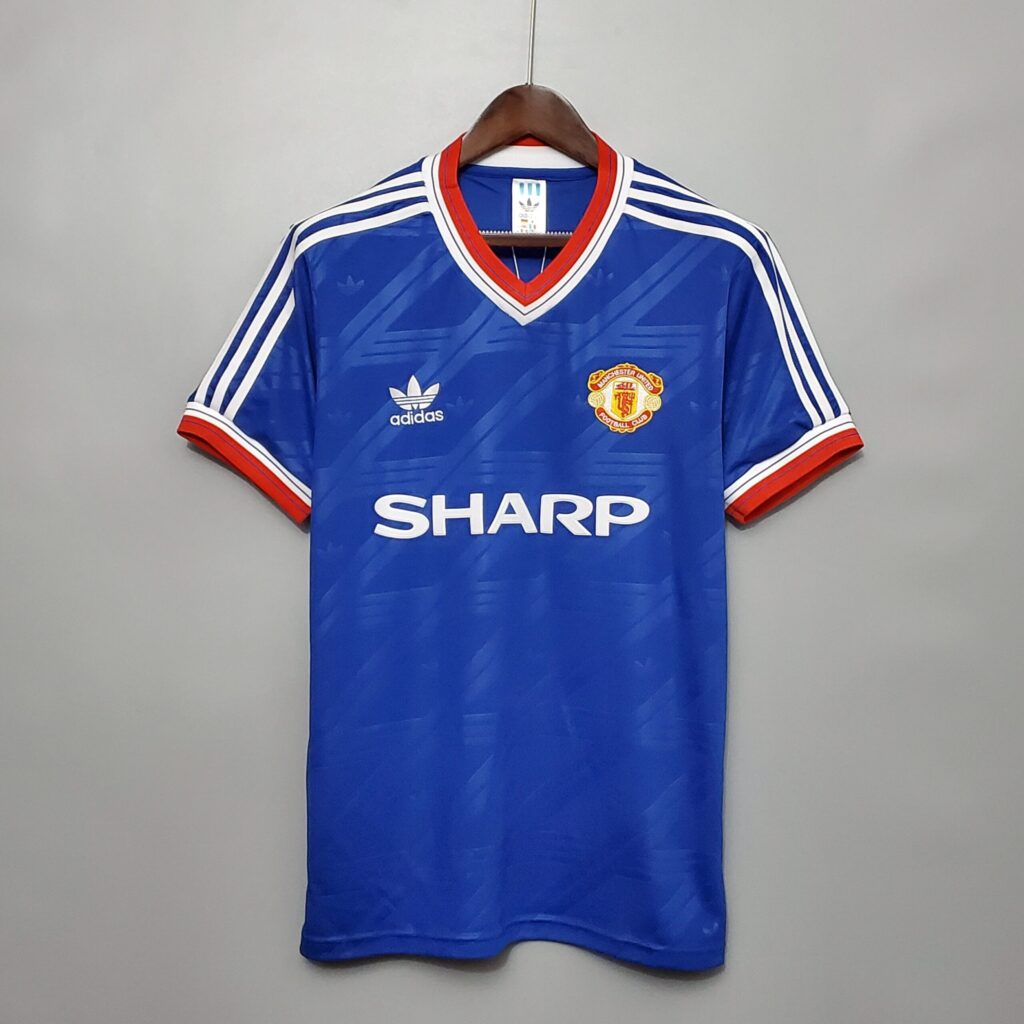 86-88シーズン マンU アウェイ ヴィンテージユニフォーム マンチェスター・ユナイテッドのユニホーム1986/88アウェイ（XL