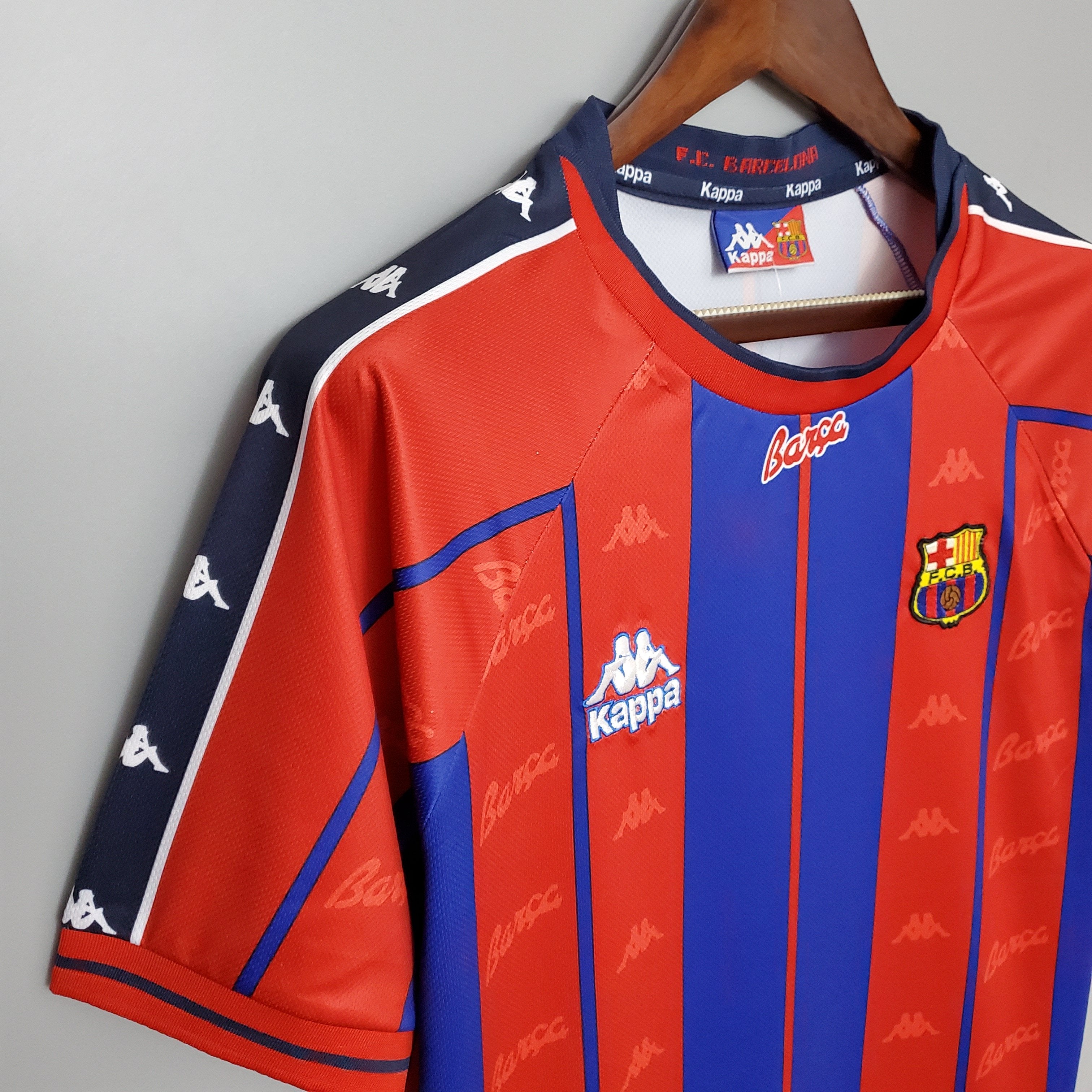 1997 1998 FC Barcelona Home Retro Kit Celebrate History