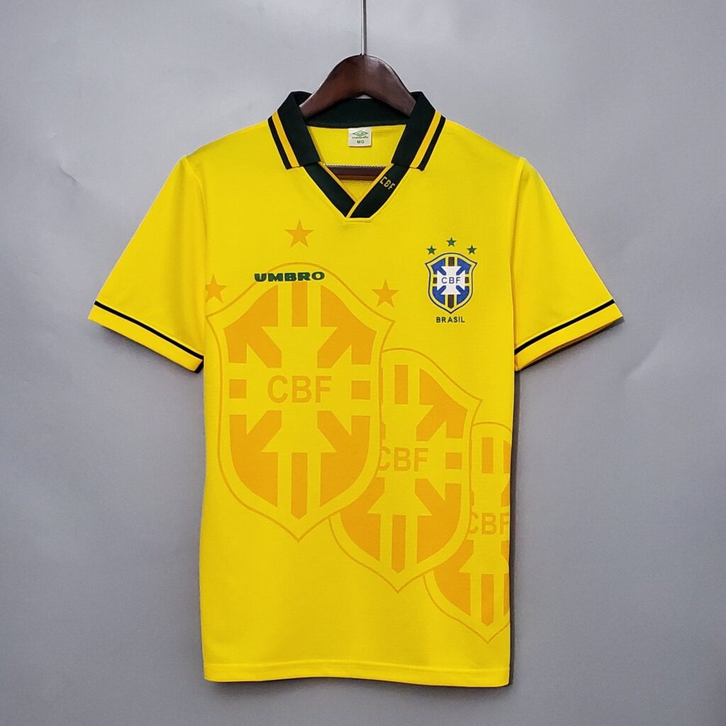 Maillot Brésil Vintage Umbro 1993-1994 – Domicile – Taille XL – Très Bon état