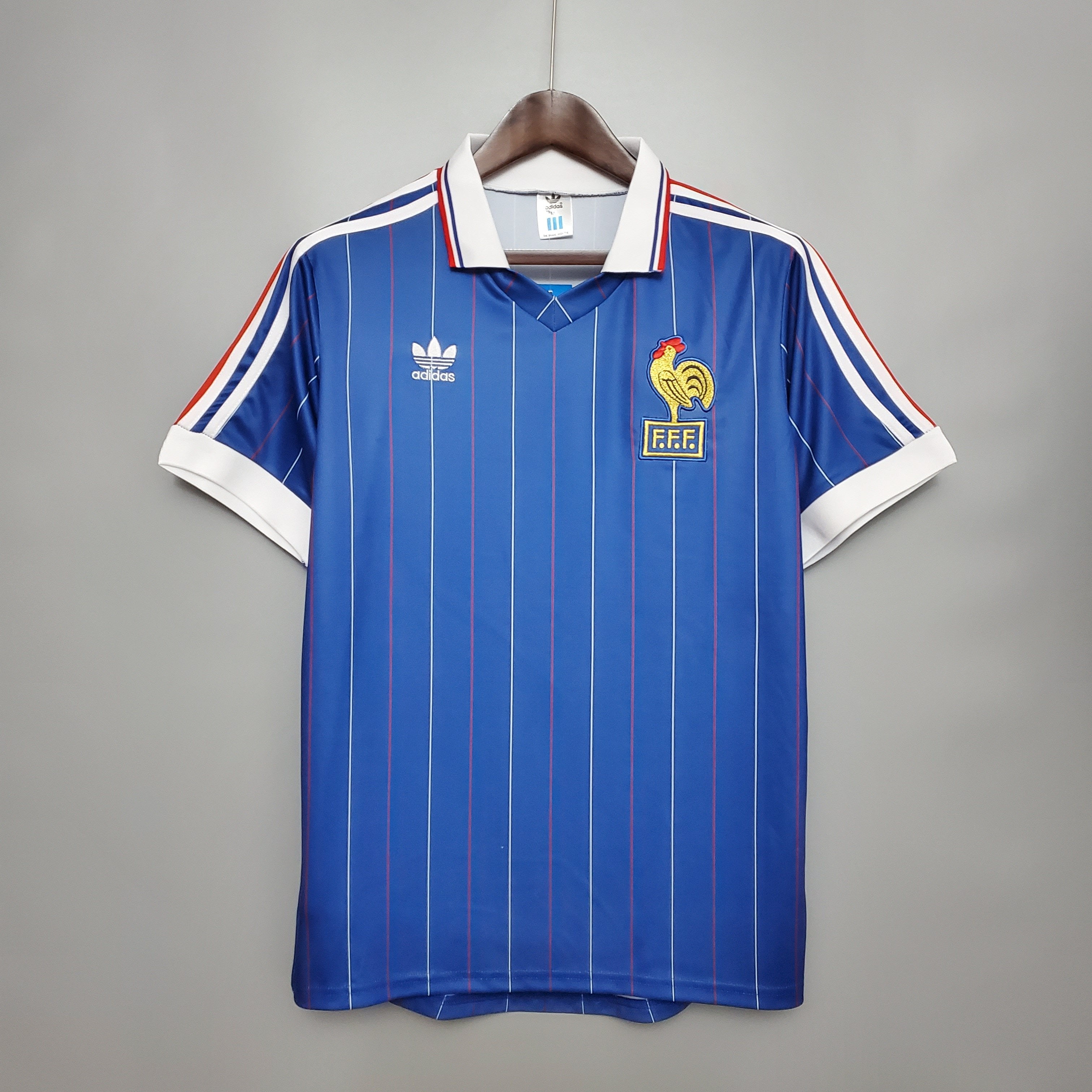 Step Back in Time with the 1982 France Home Retro Kit Relive the Glory Days