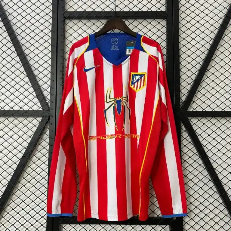 2004-2005 Atletico Madrid Long Sleeve Jersey retro kit