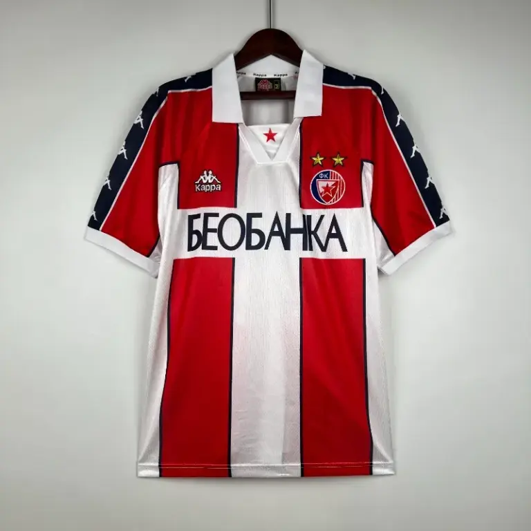 1995-1997 Red Star Belgrade Jersey retro kit